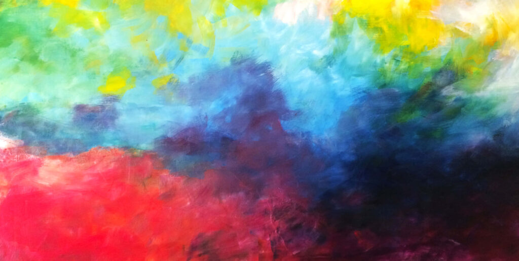 Vibrant Abstract Art Wallpaper: Bold Color Explosion Background