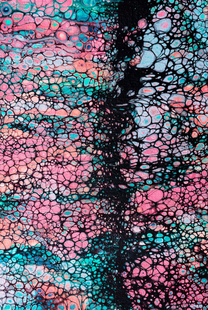 Vibrant Abstract Wallpaper: Colorful Painted Canvas Design 2001x2985
