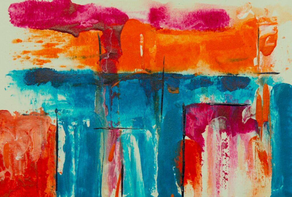 Vibrant Abstract Wallpaper: Dynamic Colors & Striking Composition