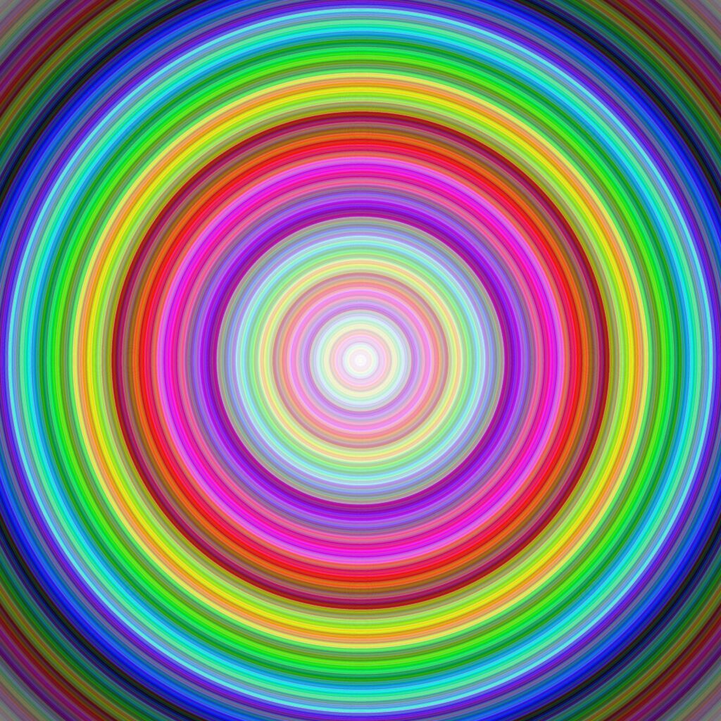 Vibrant Abstract Circles Wallpaper - 4096x4096 Colorful Background