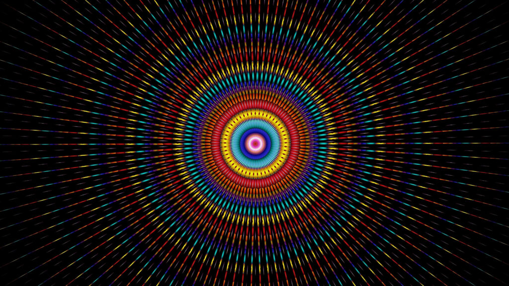 Vibrant Concentric Circles Background - Captivating Abstract Wallpaper