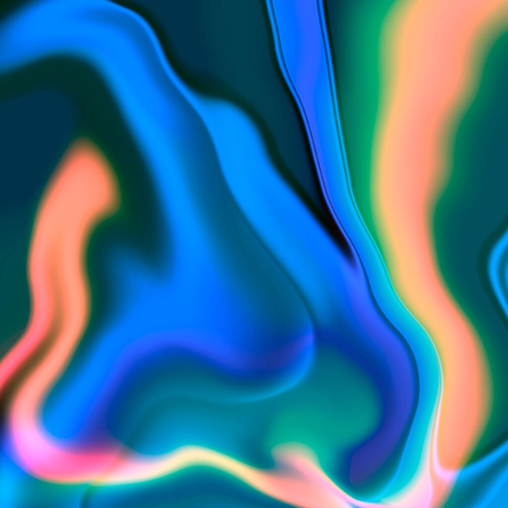 Vibrant Abstract Wallpaper with Fluid Colors & Curves - High Resolution
