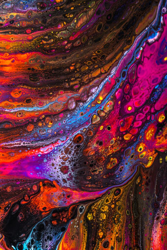 Vibrant Abstract Wallpaper | Colorful Fluid Design Background