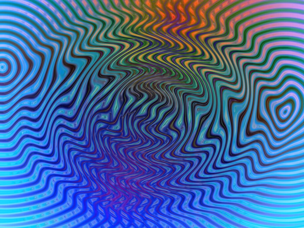Vibrant Abstract Wallpaper with Colorful Lines & Dynamic Waves