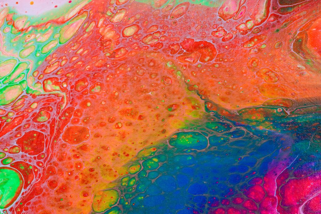 Vibrant Abstract Wallpaper: Colorful Paint & Intricate Patterns Background
