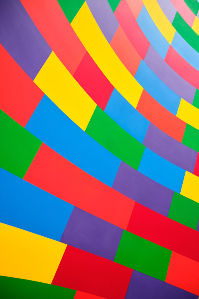 Vibrant Abstract Wallpaper: Colorful Rectangles in Wavy Pattern
