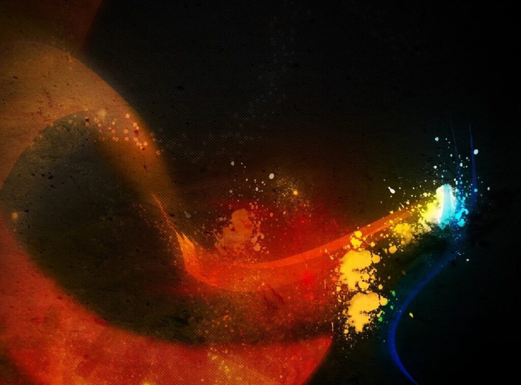 Vibrant Abstract Wallpaper: Colorful Streaks on Dark Background