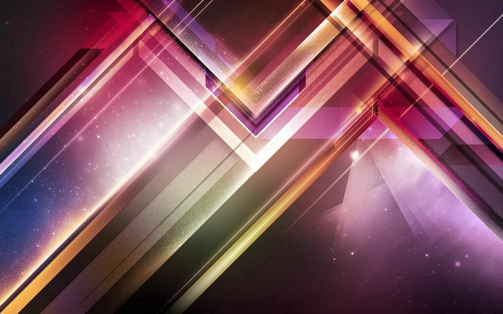 Vibrant Abstract Background Wallpaper - Colorful Stripes & Shapes