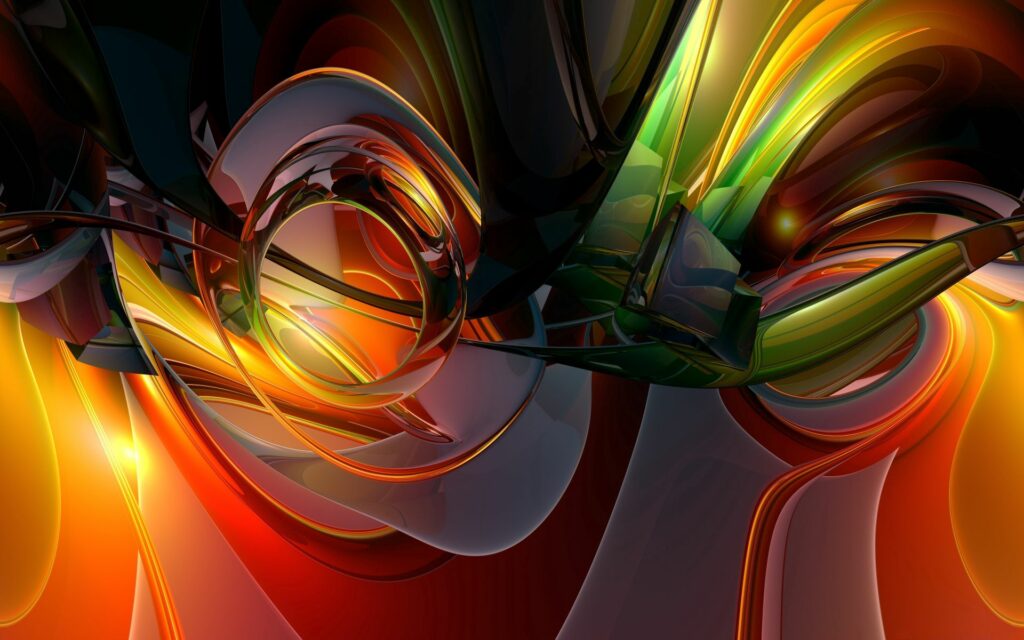 Vibrant Abstract Wallpaper: Swirling Colorful Energy for 1920x1200