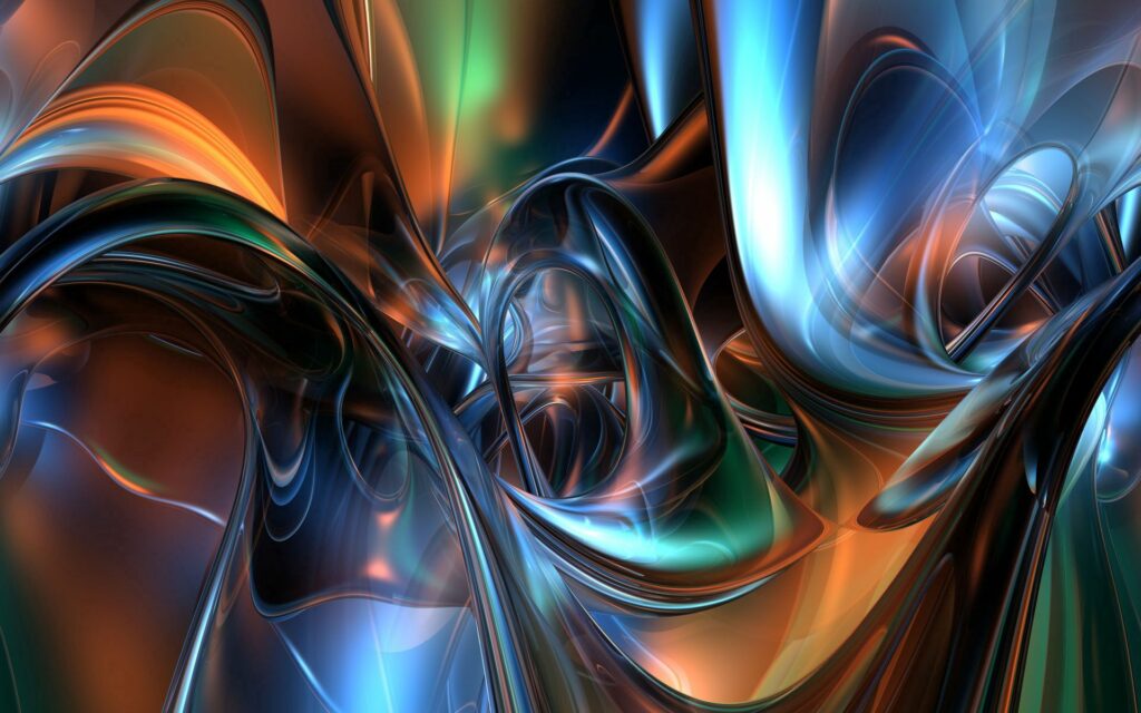 Vibrant Abstract Wallpaper: Dynamic Swirling Colors & Fluid Design