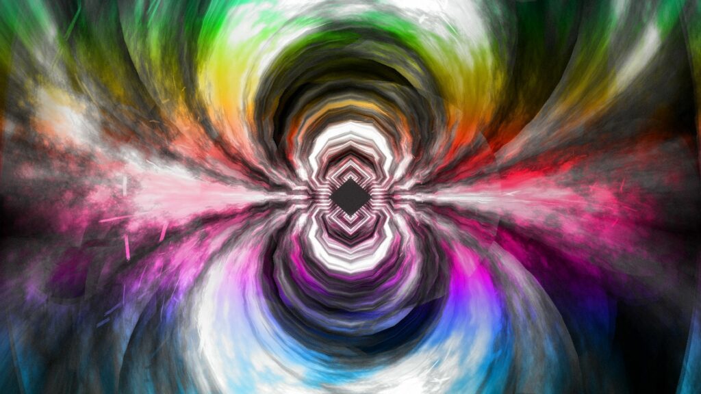 Vibrant Abstract Vortex: Colorful 1920x1080 Wallpaper Background