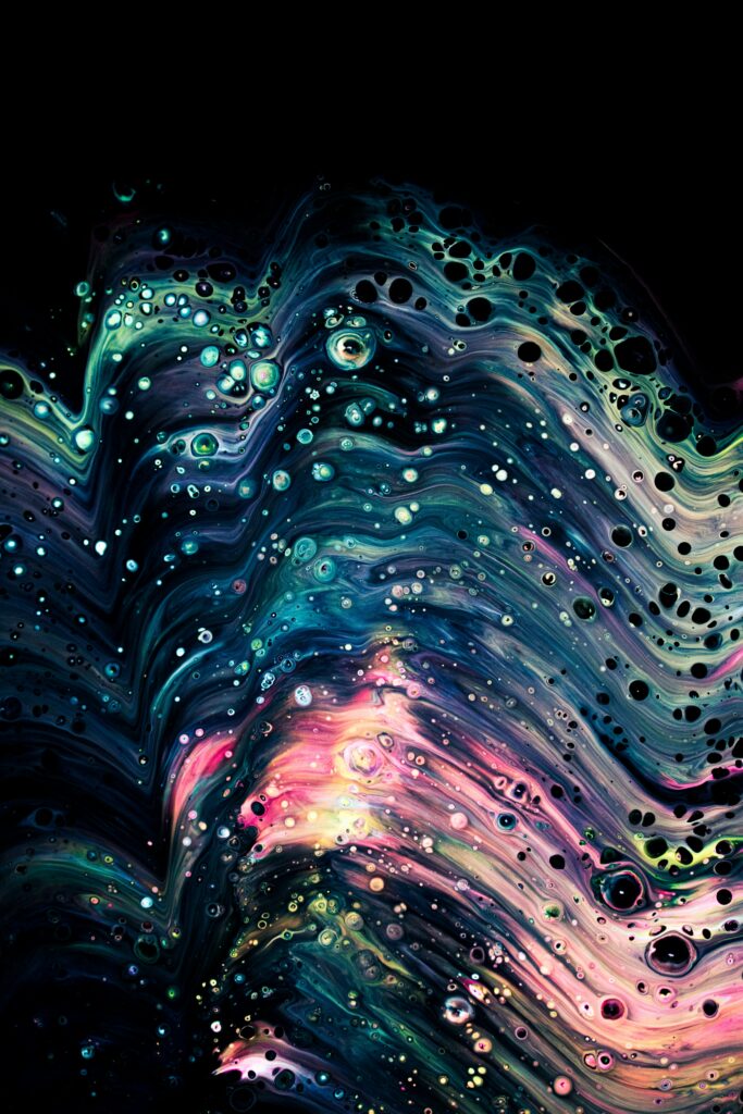 Vibrant Abstract Wallpaper: Colorful Swirls & Fluid Motion Design
