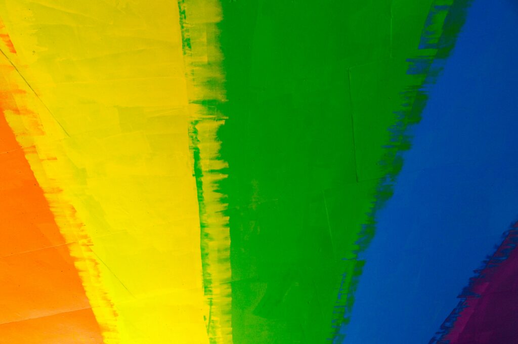 Vibrant Abstract Wallpaper: Bold Vertical Paint Stripes in Rich Colors