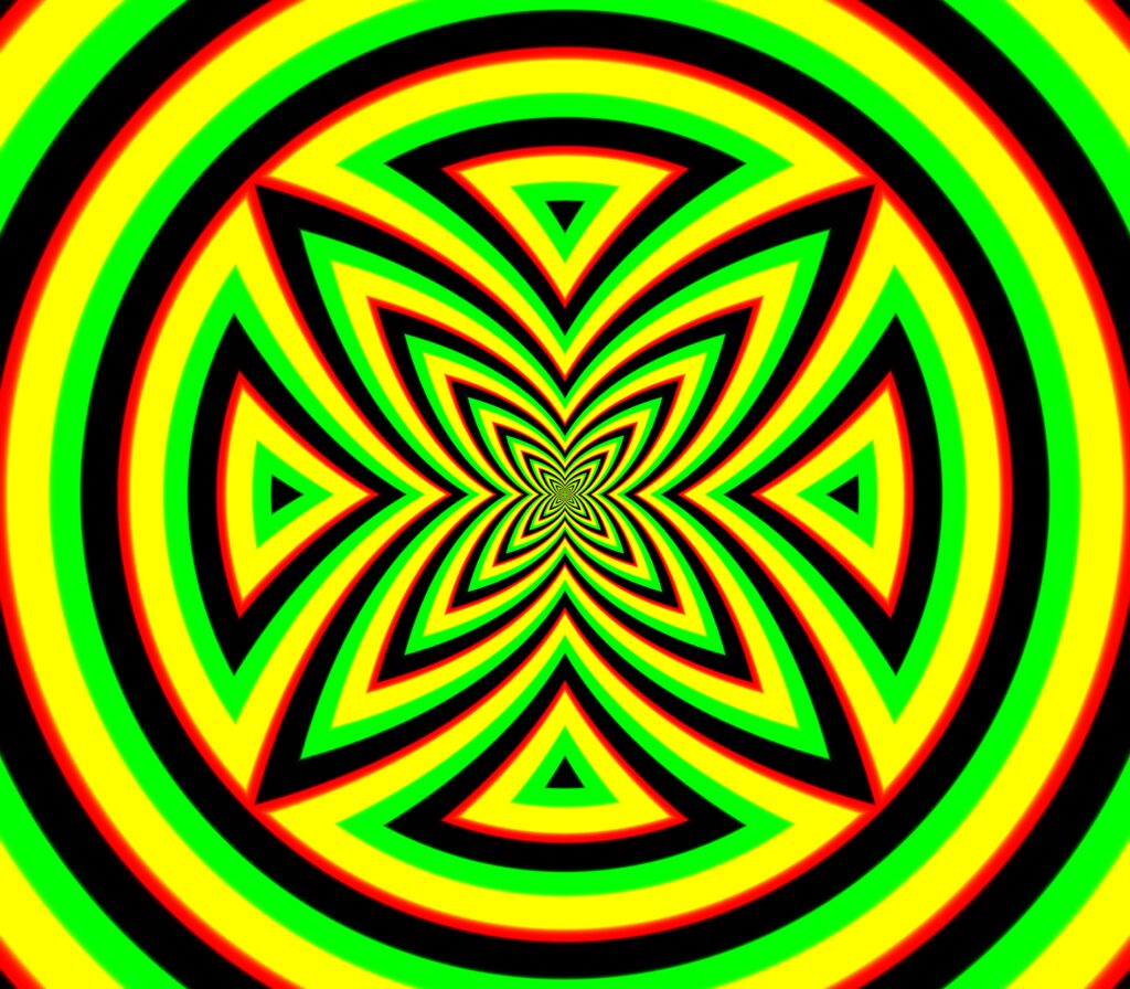 Vibrant Abstract Wallpaper with Colorful Concentric Circles