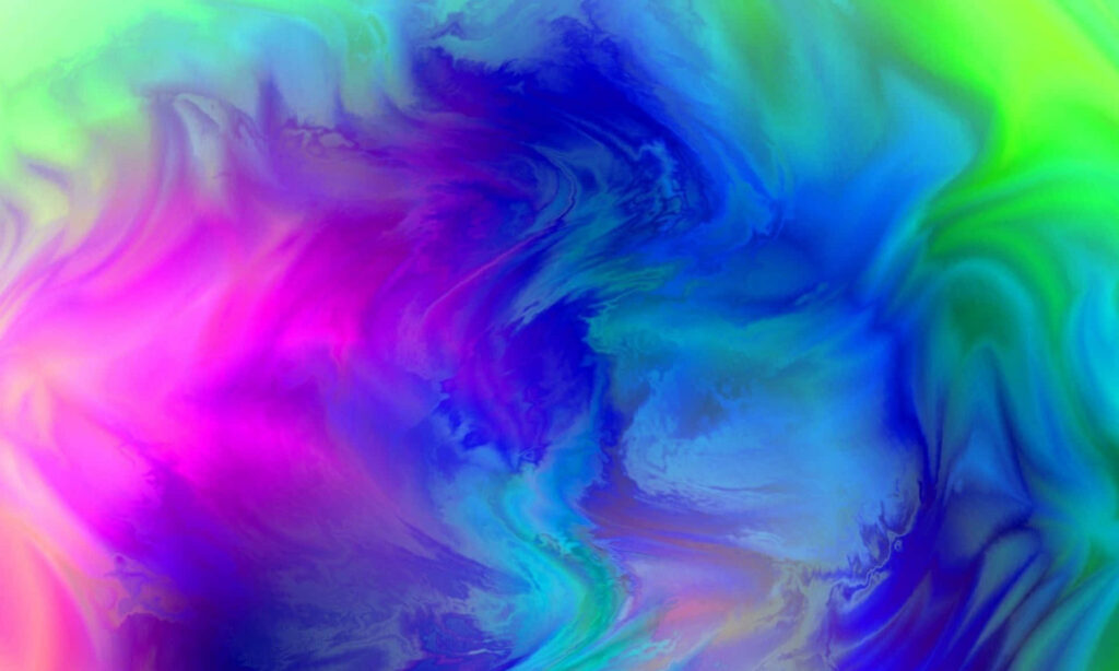 Dynamic Abstract Wallpaper: Cool Colors Splash of Blue, Green & Pink
