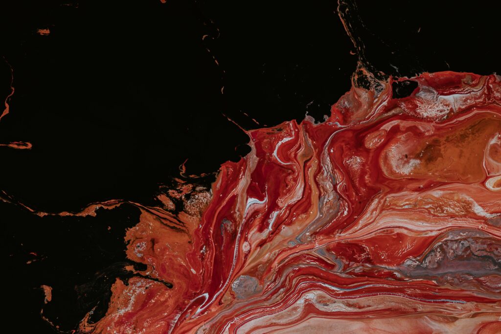 Vibrant Abstract Wallpaper: Fluid Motion with Dark and Bright Tones