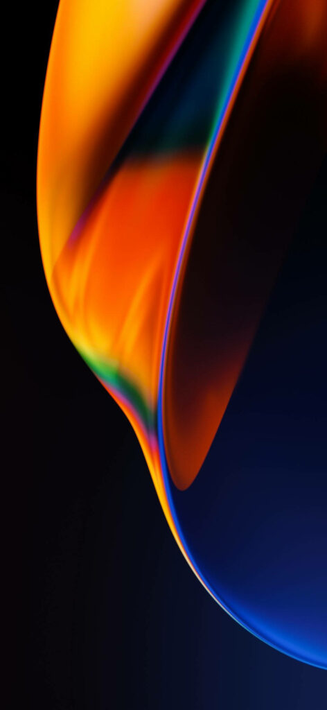 Vibrant Abstract Wallpaper: Deep Blues to Bright Oranges & Yellows