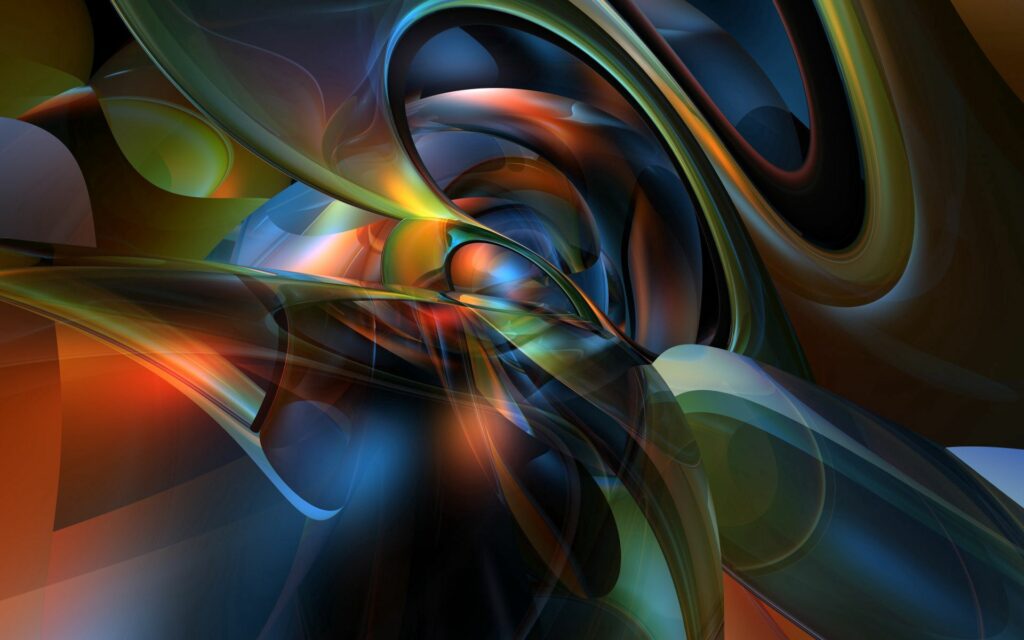 Vibrant Abstract Wallpaper: Dynamic Flowing Lines & 3D Depth
