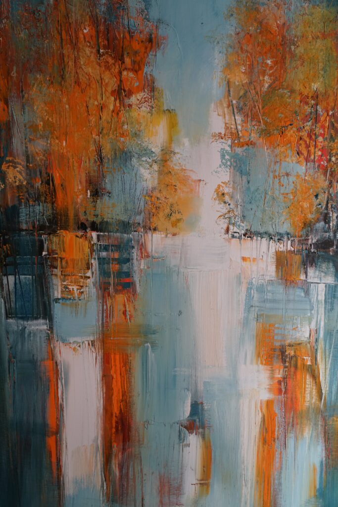 Vibrant Abstract Wallpaper: Dynamic Brushstrokes & Intriguing Colors