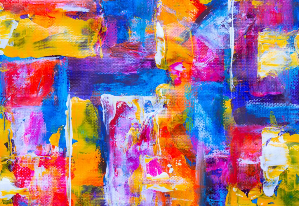 Dynamic Colorful Abstract Wallpaper: Vibrant Canvas Background