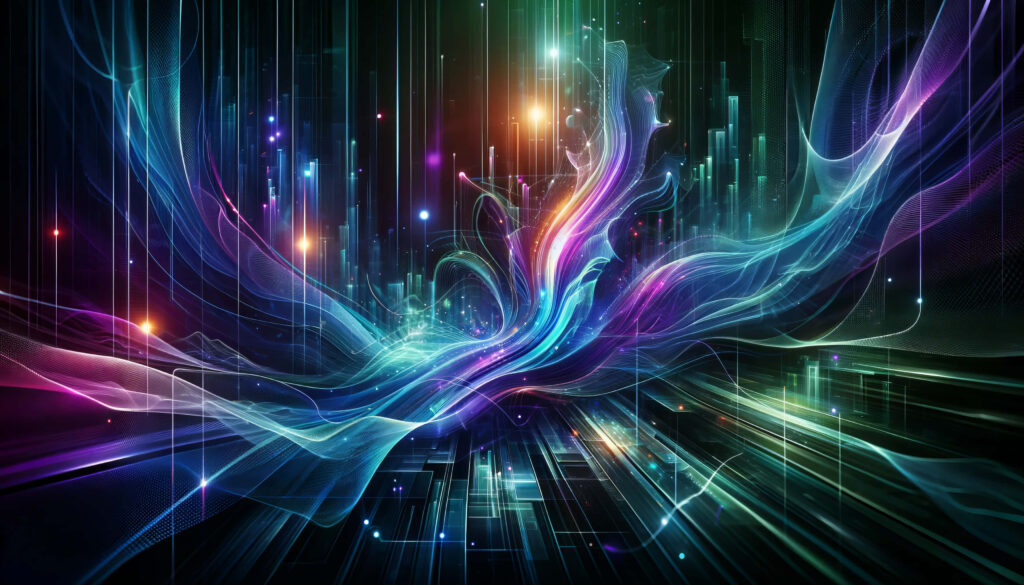 Vibrant Energy Flow Abstract Wallpaper - Futuristic Design Background