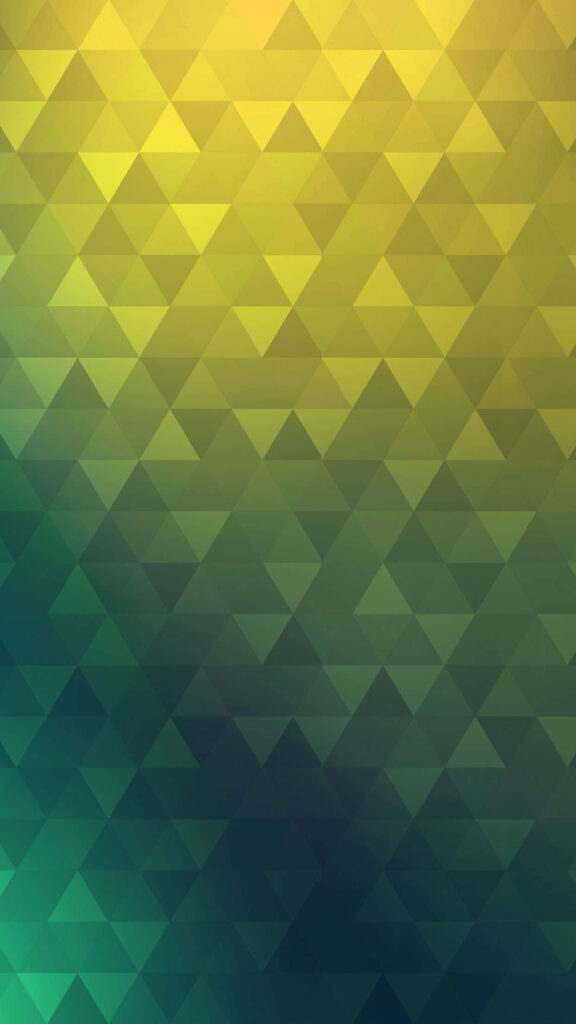 Abstract Geometric Wallpaper: Vibrant Yellow to Green & Blue Background