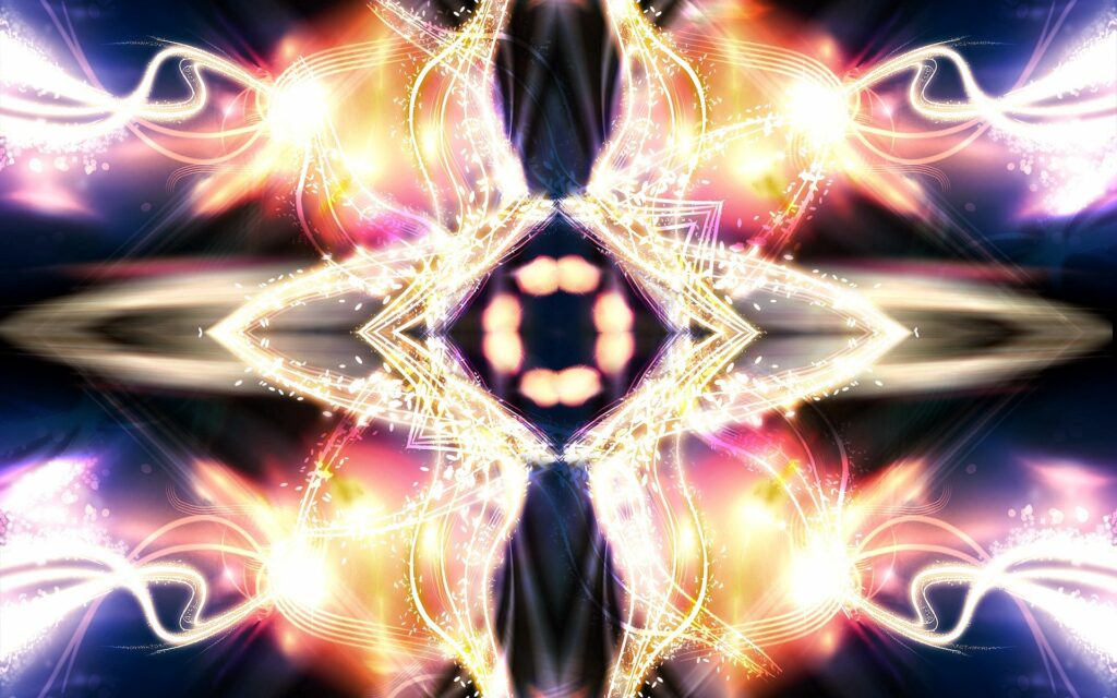 Vibrant Abstract Wallpaper: Dynamic Light Patterns Background
