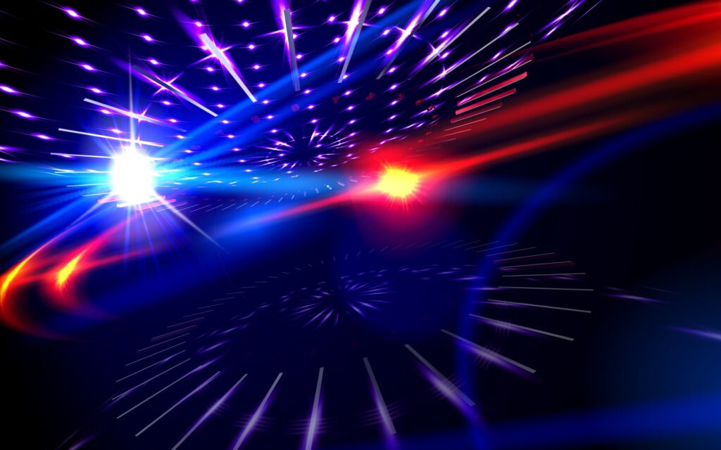 Vibrant Abstract Wallpaper: Dynamic Lines & Dots on Dark Background