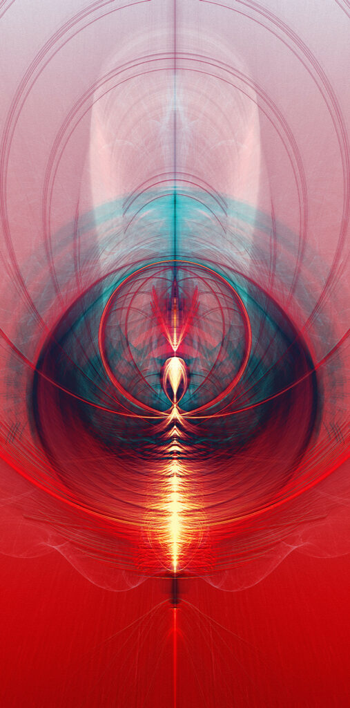 Vibrant Abstract Wallpaper: Dynamic Lines in Red, Blue, and White