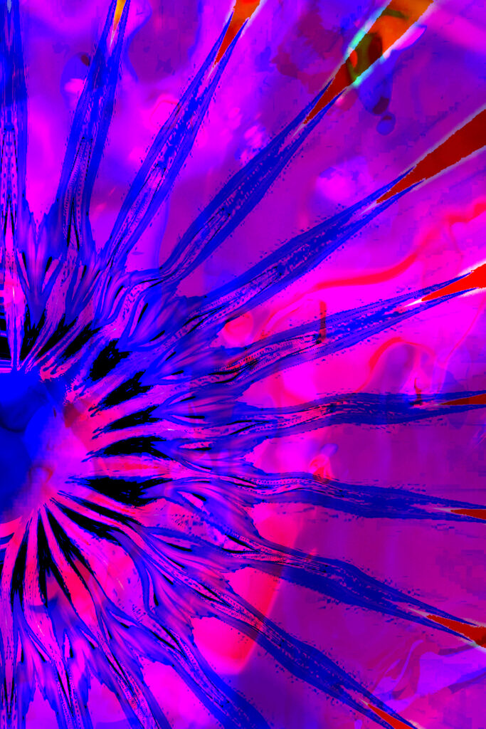 Vibrant Abstract Wallpaper: Energetic Purple & Blue Stripe Design