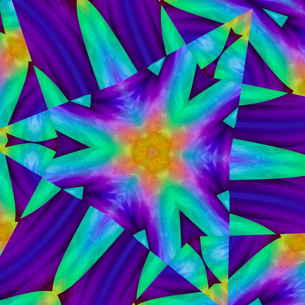 Vibrant Abstract Wallpaper with Dynamic Colors and Geometric Patterns