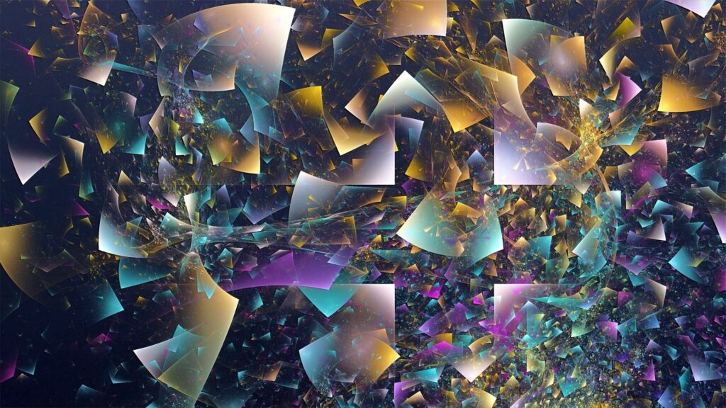 Vibrant Abstract Wallpaper: Colorful Shapes & Shards Background