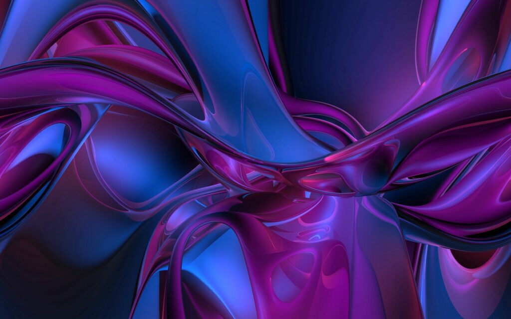 Vibrant Abstract Background: Flowing Forms & Mesmerizing Shadows Wallpaper