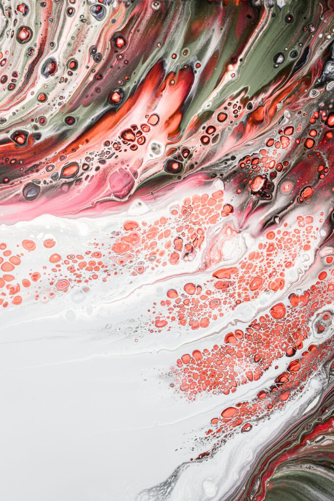 Vibrant Abstract Wallpaper: Flowing Paints & Intricate Patterns