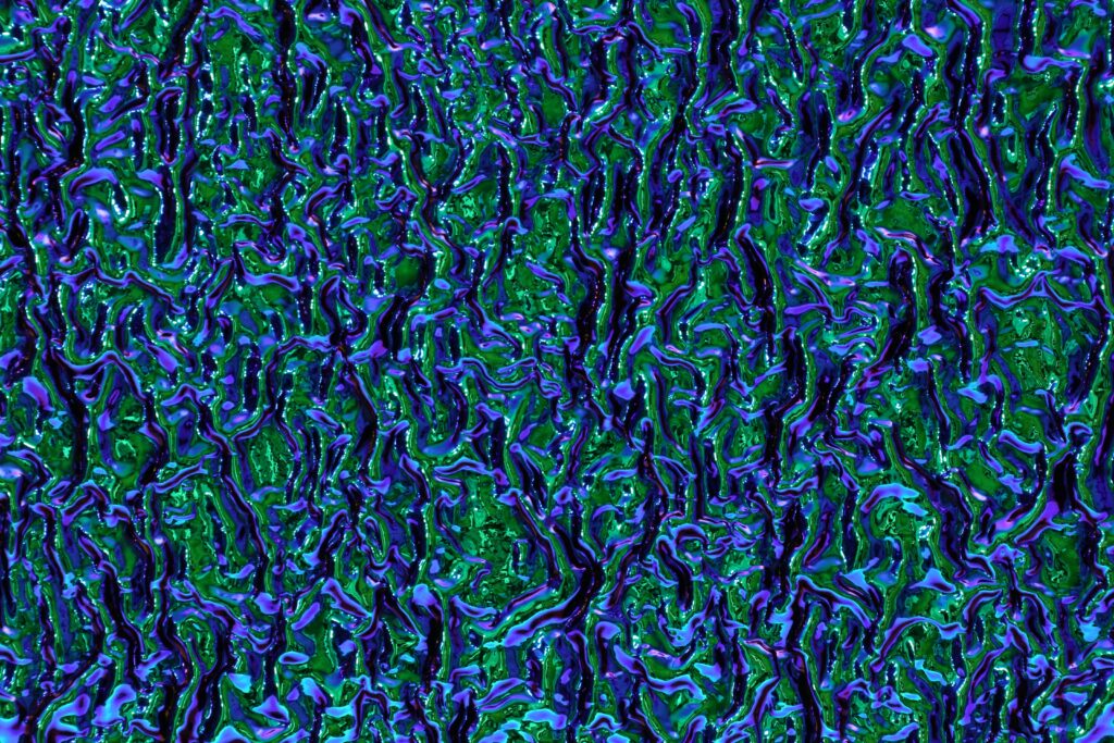 Vibrant Abstract Wallpaper: Dynamic Green & Blue Fluid Design Background