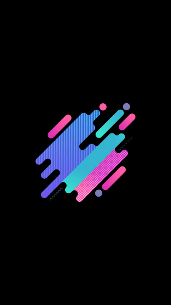 Vibrant Abstract Wallpaper in Pink, Purple, Blue for AMOLED Displays