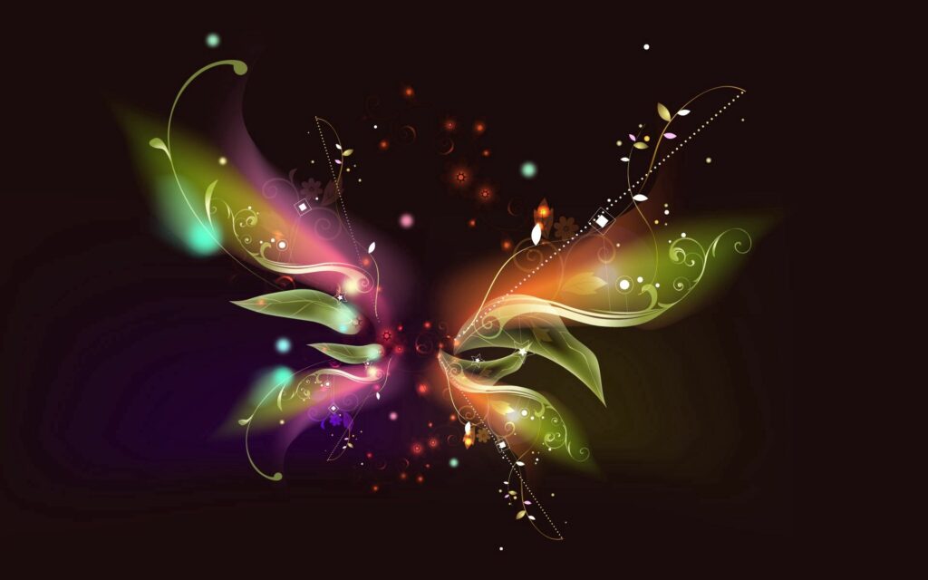 Vibrant Abstract 1920x1200 Wallpaper: Fluttering Petal Patterns