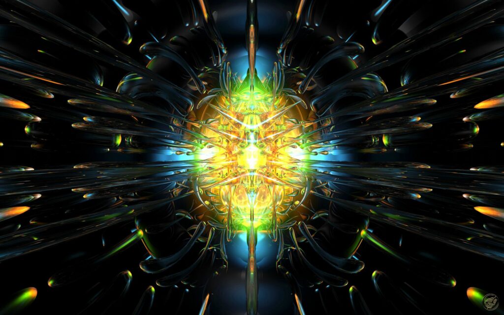 Vibrant Abstract Energy Burst Wallpaper - Mesmerizing Colorful Background