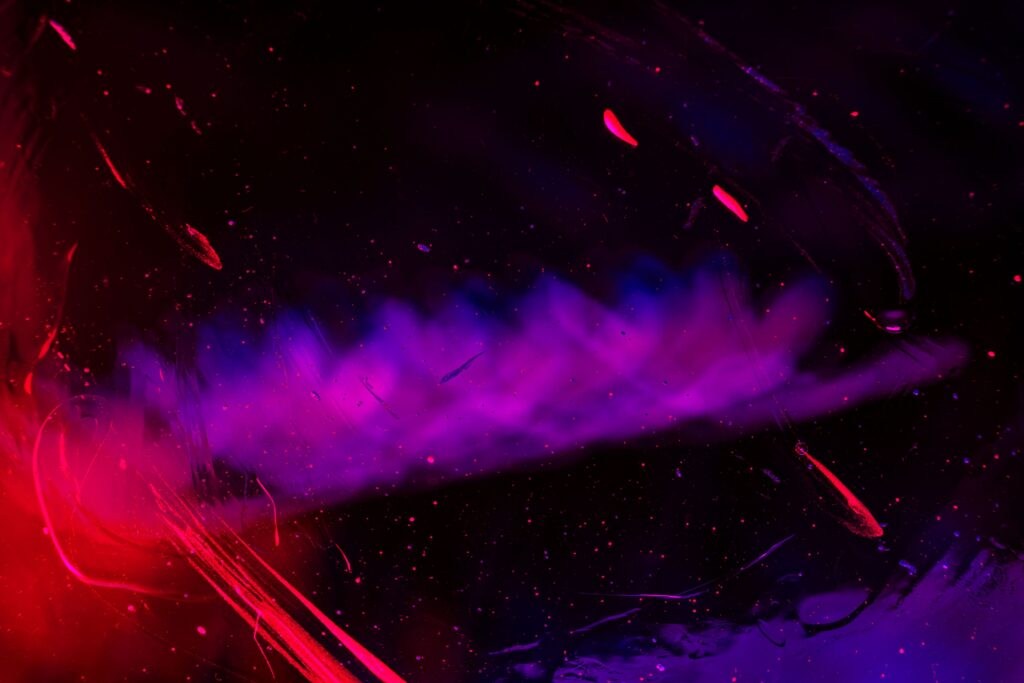 Vibrant Abstract Wallpaper with Glossy Glassy Texture - Depth & Motion