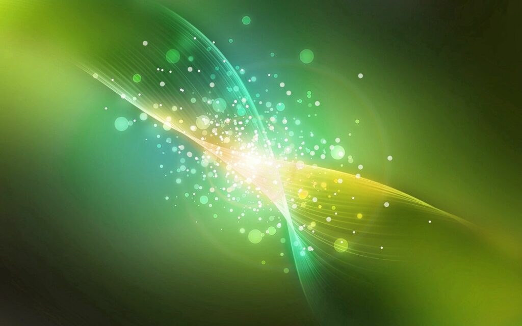 Vibrant Green & Yellow Abstract Wallpaper | Dynamic Light Background