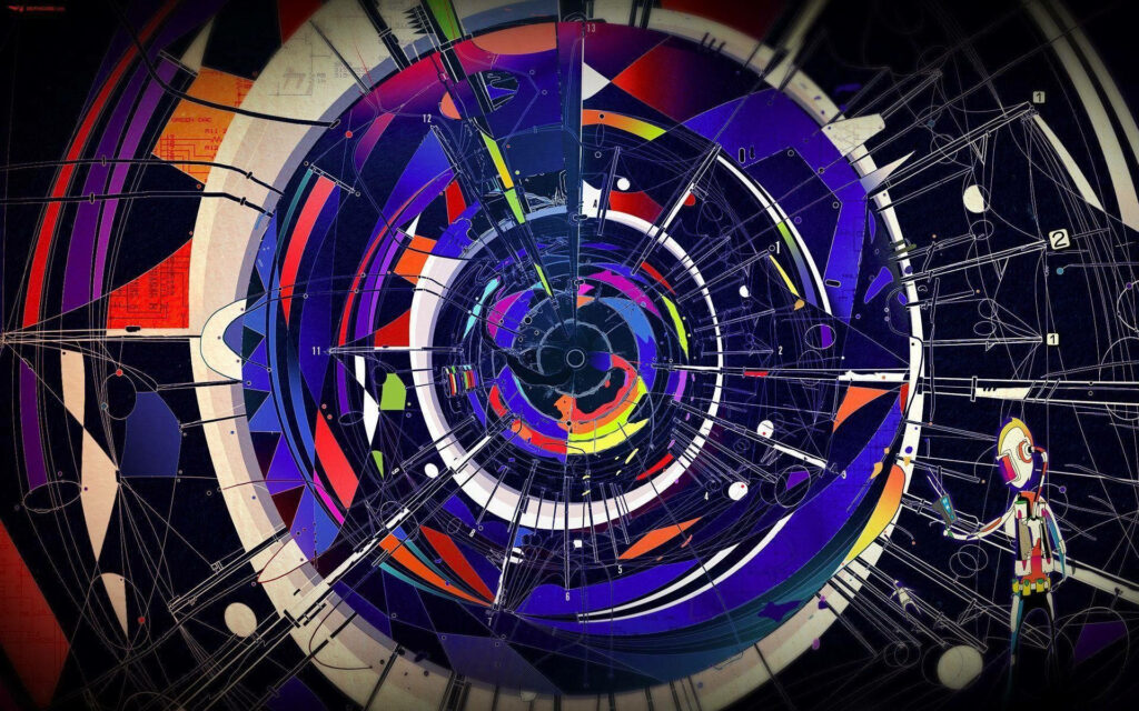 Vibrant Abstract Wallpaper Inspired by Particle Collisions