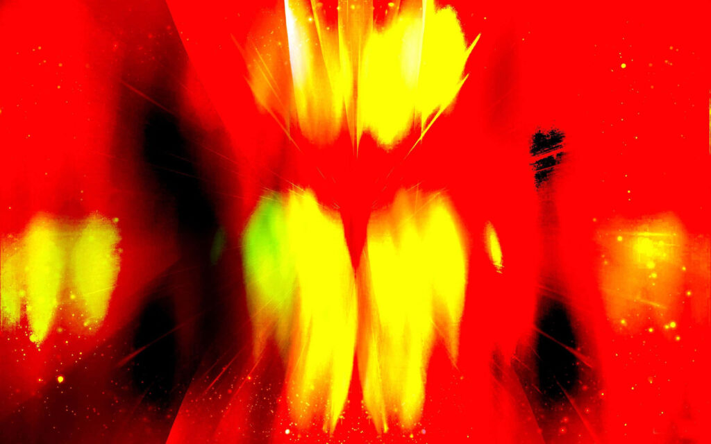 Vibrant Abstract Wallpaper: Bold Yellow & Red Art Background