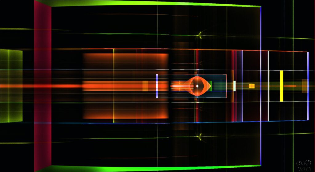 Vibrant Abstract Wallpaper: Light Lines on Dark Background 1980x1080