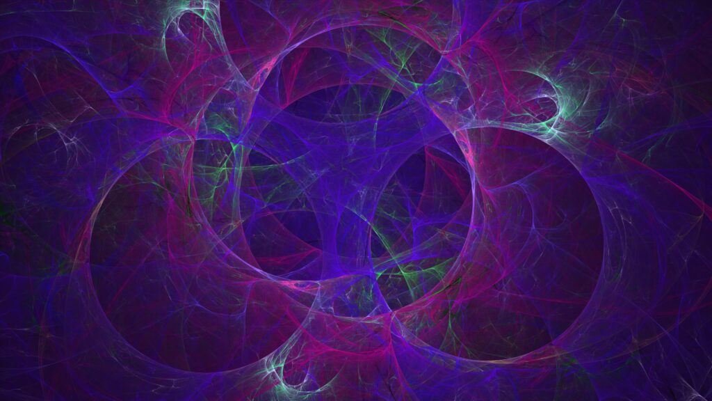 Vibrant Abstract 3840x2160 Wallpaper with Intertwined Circles