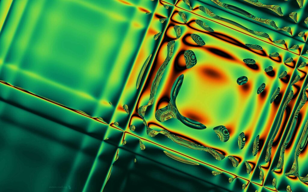 Vibrant 2560x1600 Abstract Wallpaper with Glass Reflection Design