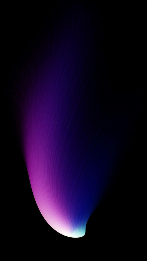 Vibrant Abstract Wallpaper: Light Streaks on Dark Purple Background