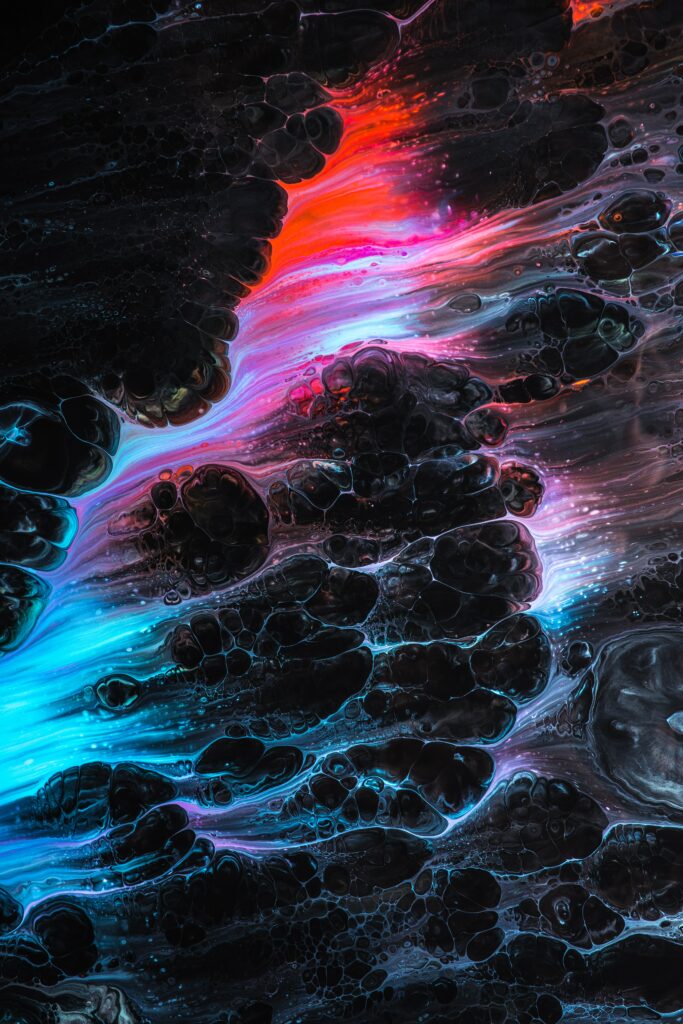 Stunning Abstract Wallpaper: Liquid Pigments & Vibrant Patterns