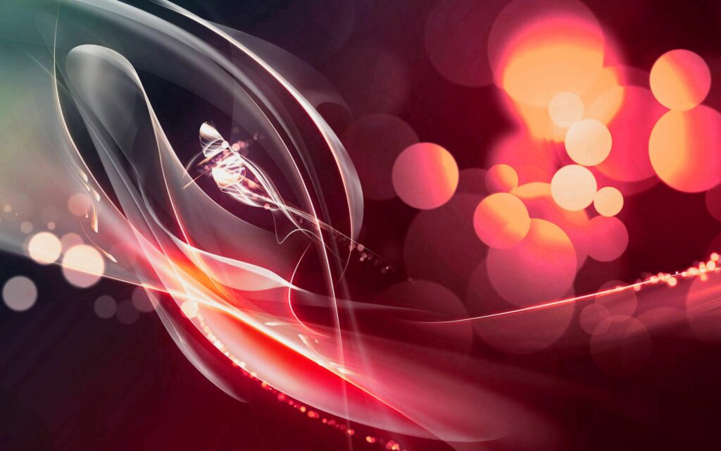 Vibrant Abstract Wallpaper: Luminous Shapes and Flowing Light