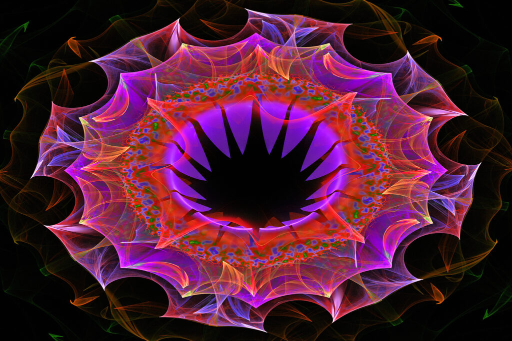 Vibrant Abstract Wallpaper: Swirling Colors & Energetic Design