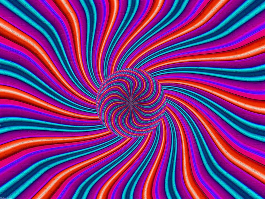 Vibrant 1920x1440 Abstract Optical Illusion Wallpaper Background